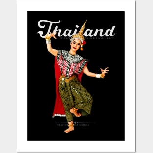 Traditional Thai Dancing Art Posters and Art